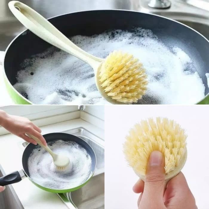 Sikat Pembersih Dapur Gagang Panjang Kitchen Brush Panci Kompor closet Wastafel