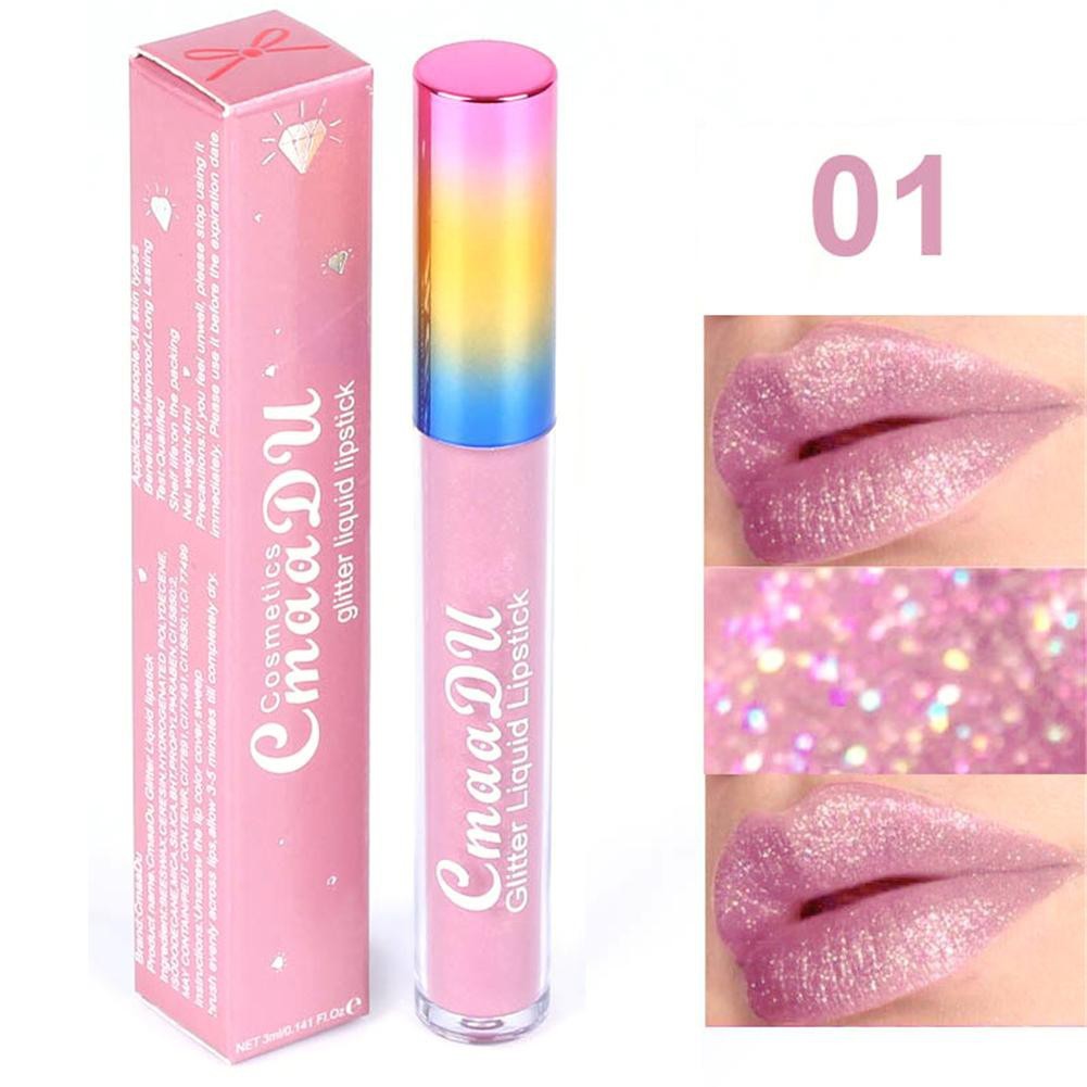 CmaaDu Lipstick / Lip Gloss Glitter Diamond Matte Metalik Berkilau