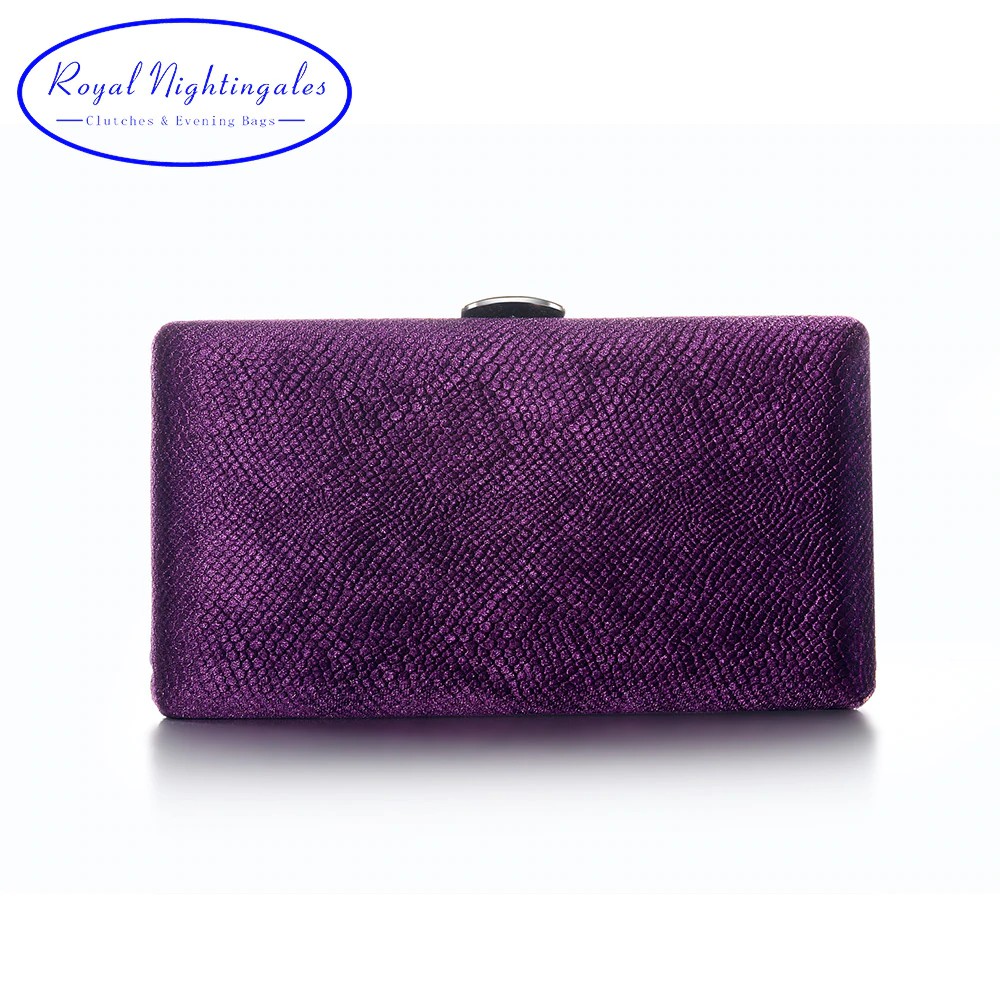 navy blue box clutch bag