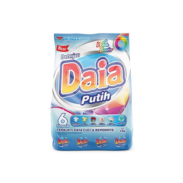 

Daia Powder Detergent Putih 4 kg