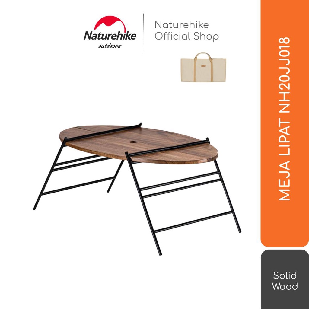 Naturehike Meja Lipat Nh20Jj018 Portable Camping Bbq Outdoor Gunung Tenda Piknik Travelling