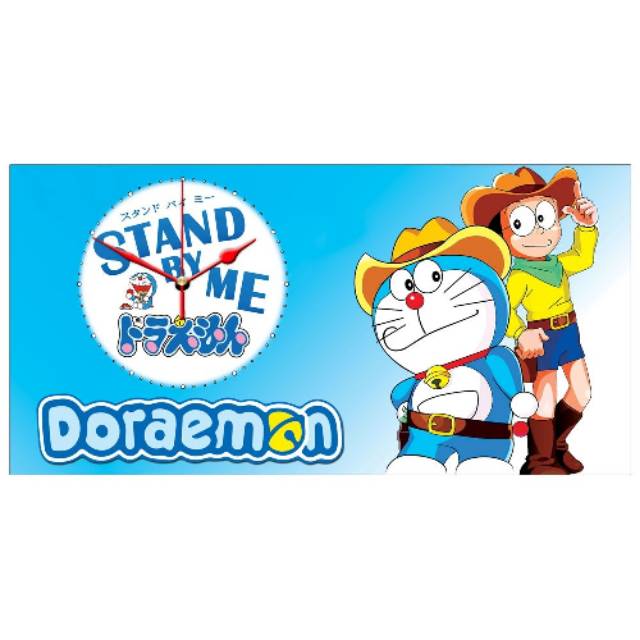Jam Dinding Doraemon Nobita Dekorasi vintage Hiasan Shabby 40 x 80 cm
