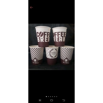 paper cup 9 oz motif / 8oz