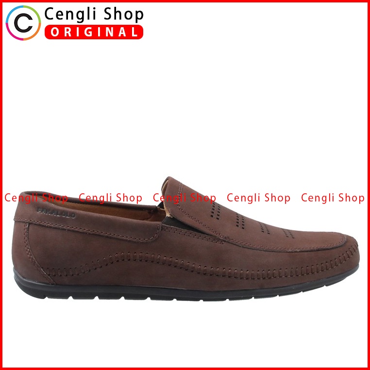 SEPATU PANSUS PAKALOLO PRIA ORIGINAL LOAFER CASUAL KULIT COKLAT PB10