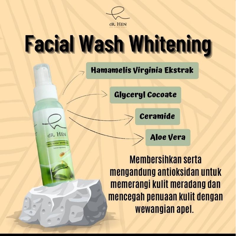 face wash whitening dr.hen skincare (DR HEN SKINCARE JOGJA)