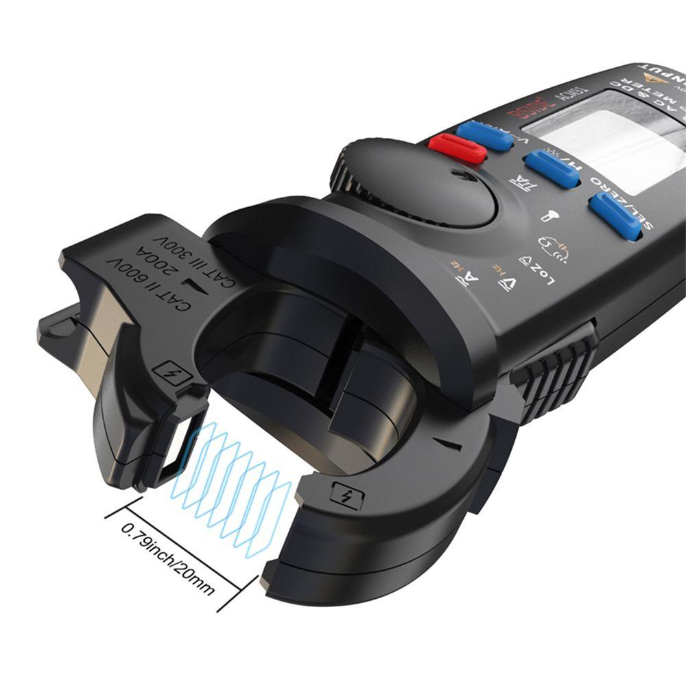 Solighter Digital Clamp Meter Perbaikan Mobil Arus Volt Temp Kapasitor Ohm Hz Tester DC AC Ammeter