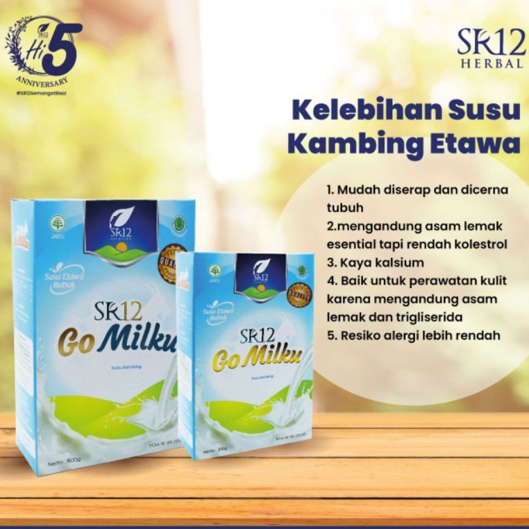 

GOMILKU SR12 / Susu Kambing Etawa Premium Gomilku SR12 / GO MILKU SR12