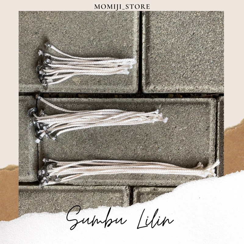 Sumbu Lilin Katun Anyam Import / Sumbu Lilin Aromaterapi Import / Sumbu Lilin Plus Dudukan (1pc) /