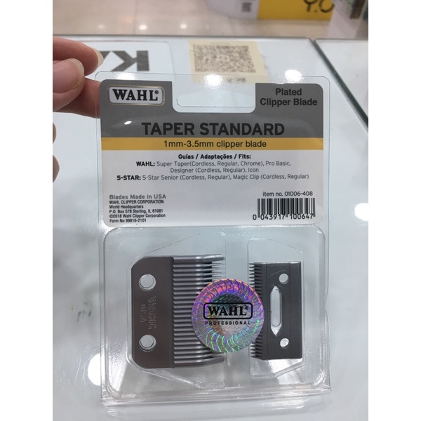 WAHL USA CLIPPER BLADE / MATA PISAU WAHL SUPER TAPER GARANSI ORI
