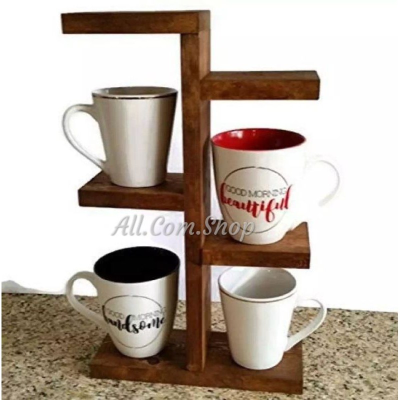 Rak MUG-Gelas-Mangkok // Bungan Bonsai // Rak Anamel // Rak Ikan Hias Cupang Warna-warni.