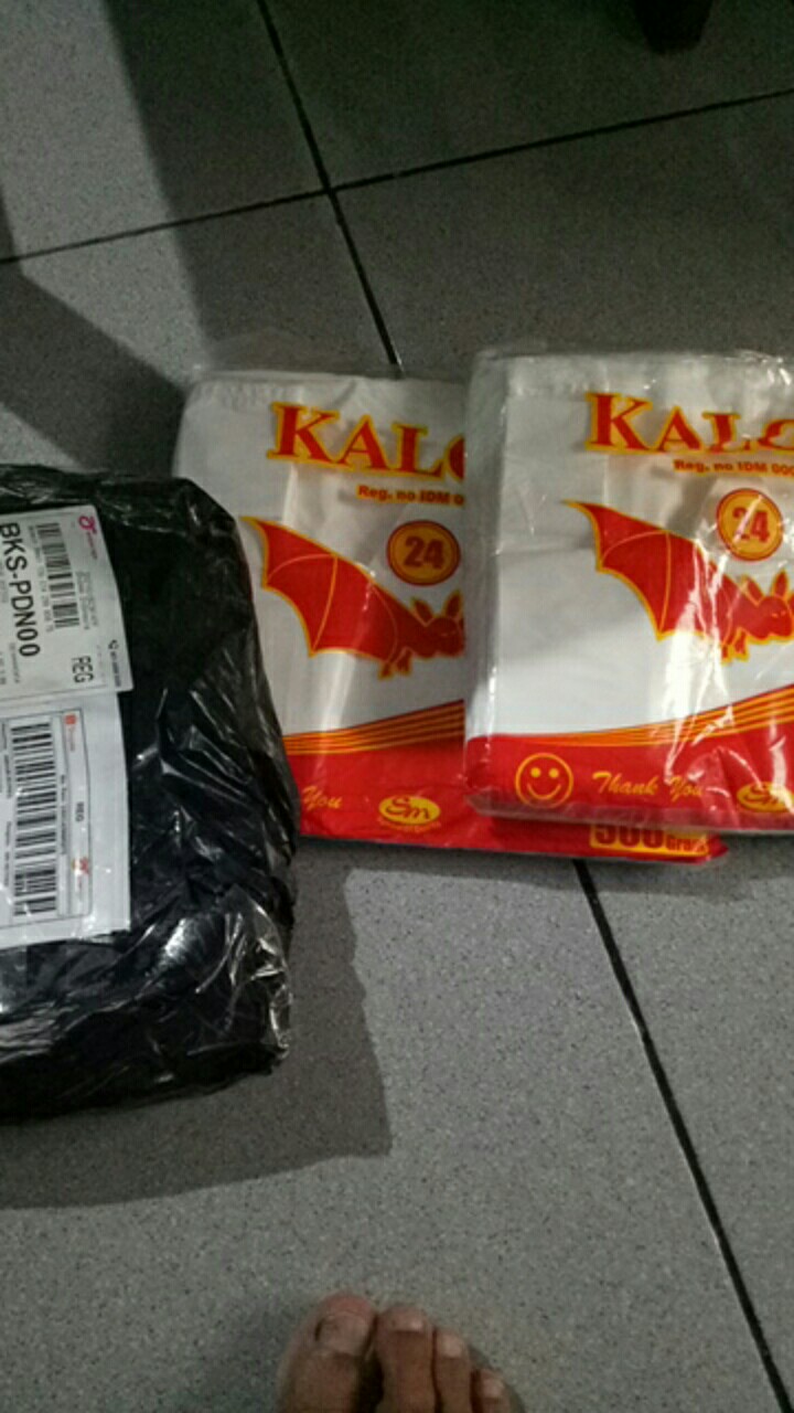 Kantong Plastik / Kresek Hd Kalong Putih Susu Tebal