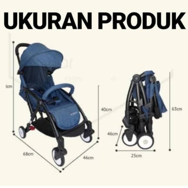 Space Baby Stroller Miwen 508 / Stroller Kereta Dorong Bayi / Perlengkapan Travelling Bayi (Tersedia varian warna)