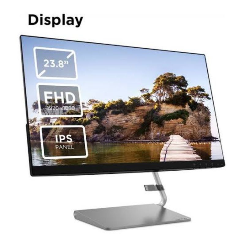 Monitor LED Lenovo Q24i 1L IPS 75hz slim built in speaker fhd hdmi vga | Q24i-1L