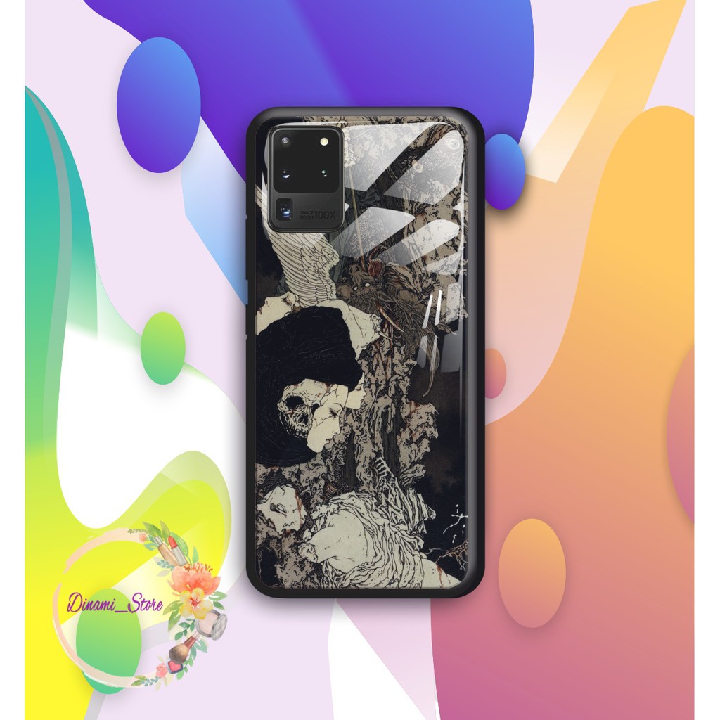 Back case glass ART WALLPAPER Iphone 5 6 6g 6g+ 7 7g 7g+ 8 8+ Xr X Xs Xs Max Se 2020 11 Pro DST1439