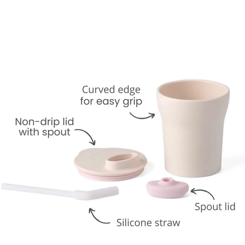 miniware lollipop collection 1-2-3 sip cup, straw cup gelas minum anak bayi