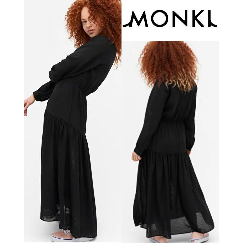 Monki Sheer Maxi Dress