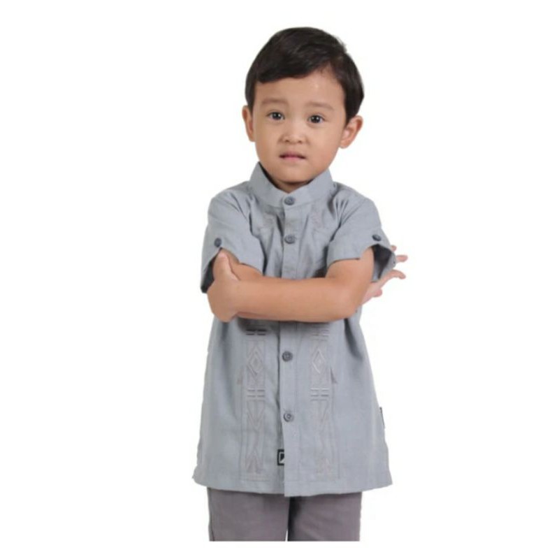 Baju Koko Anak Sarimbit Kiana Boy Elzatta Hijab Ori
