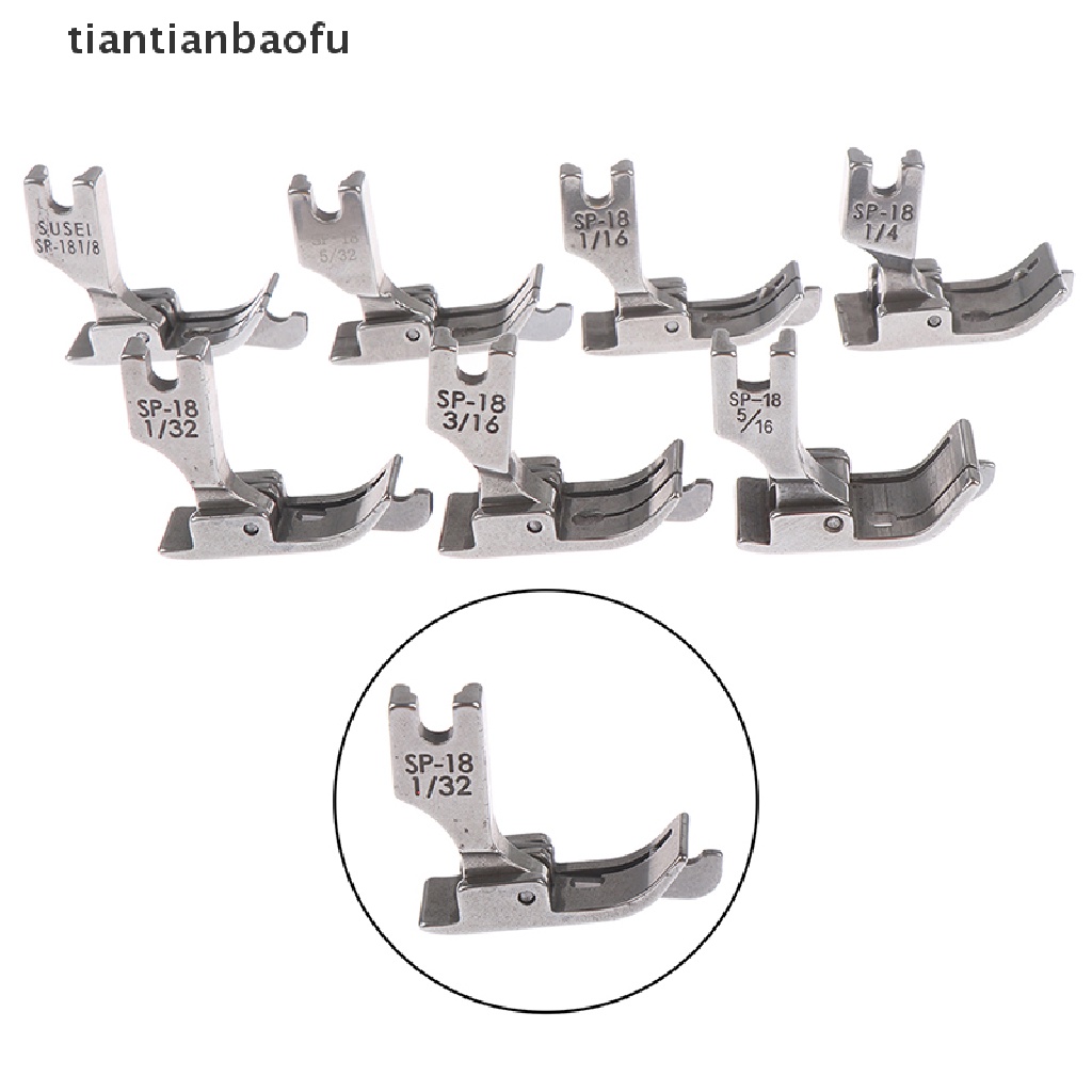 1pc presser foot Kanan Dan Lebar Bahan full steel Untuk Mesin Jahit