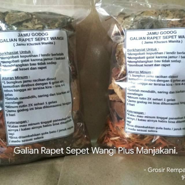 

( 1 Kilo ) Jamu Godog Galian Sepat Rapet Wangi Plus Manjakani- Jamu Khusus Wanita