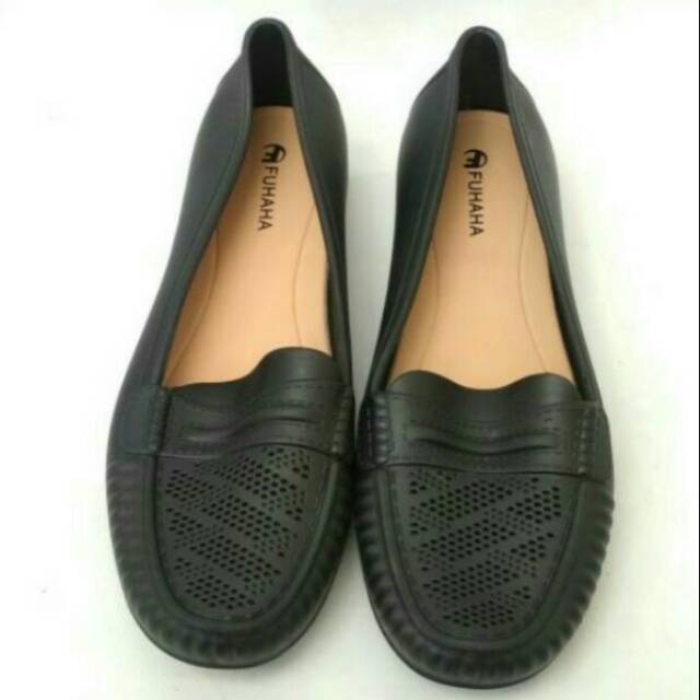 Sepatu Karet Jelly Fuhaha uk 36-40 khusus hitam
