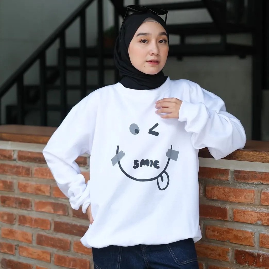 Smiley Sweater - Sweater Hoodie Unisex Terbaru