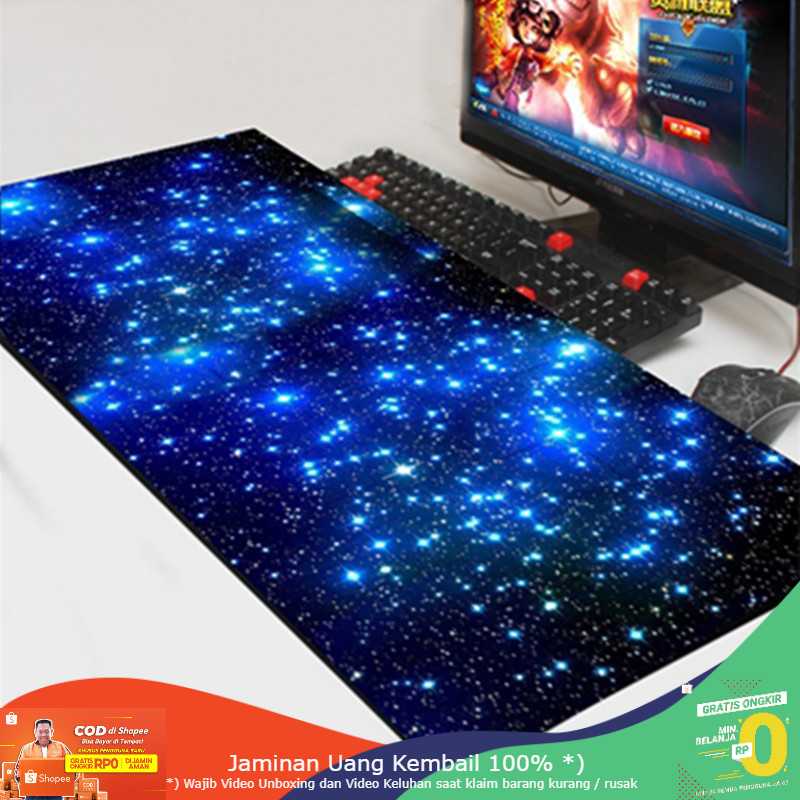 (BISA COD) RVOSTR Gaming Mouse Pad XL Desk Mat Motif Starlight - SH-SBD