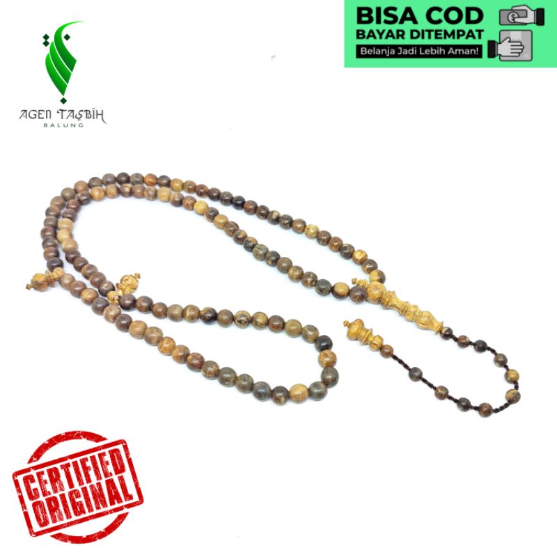 Tasbih Gaharu Wangi Size 8mm/Tasbih Muslim 99Butir/Tasbih Gaharu ORI