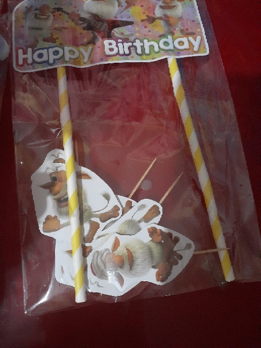 Hiasan Kue Cake Topper Birthday C1 Booba Isi 7