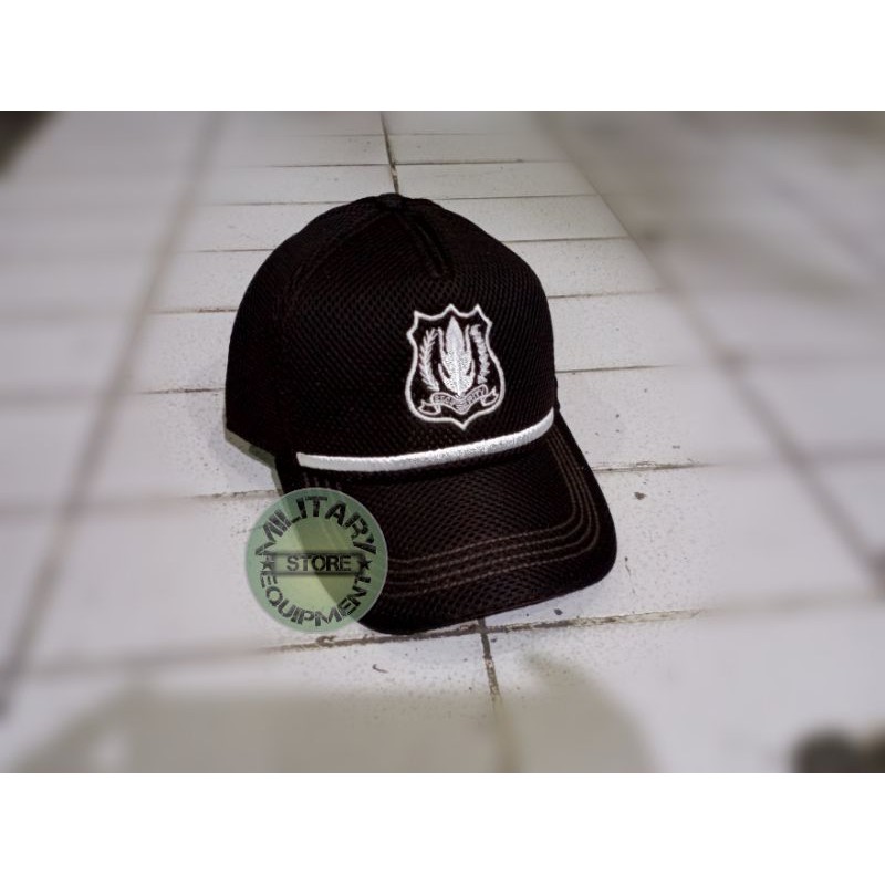 TOPI LOGO SATPAM TERBARU WARNA COKLAT