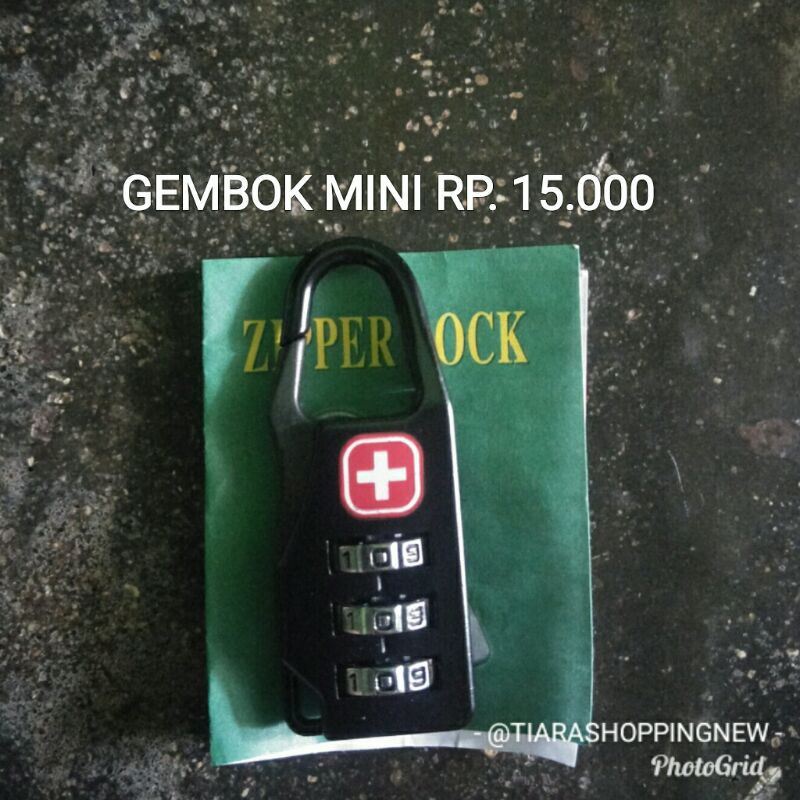 gembok kunci angka