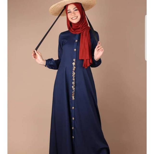 Abaya gamis dannis d'button size L disc 20%