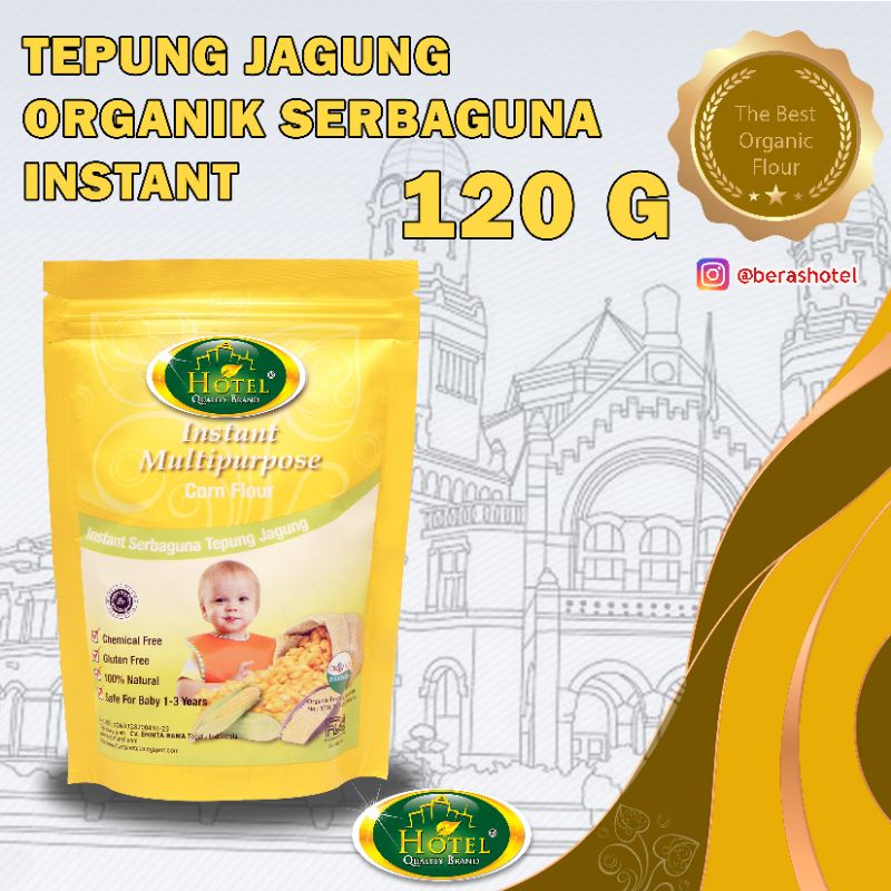 Jual Tepung Jagung Serbaguna Hotel Tepung Jagungorganik Instant Mpasi 120 Gr Tepung Organik