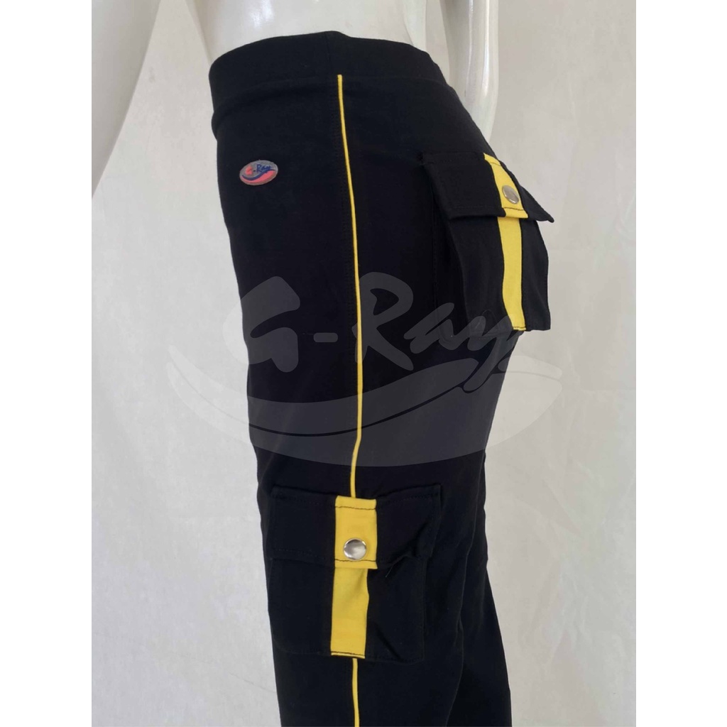 Celana Panjang Katun Bis Kantong 4 / Legging Katun Kargo/ Legging Katun Cargo/ Katun Stretch | G-Ray