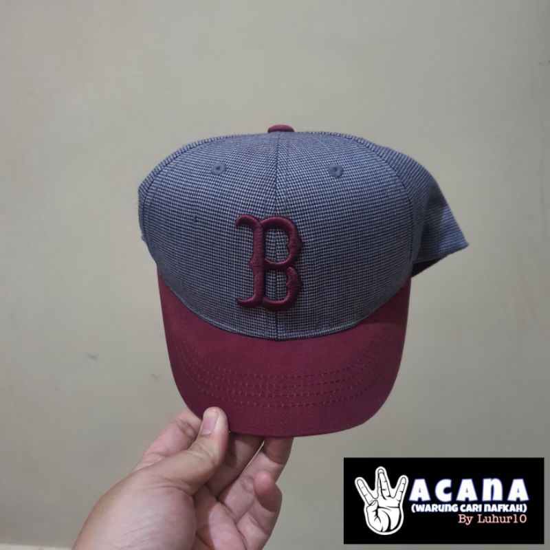 Topi Baseball Lengkung visor pendek MLB Logo B [Second]