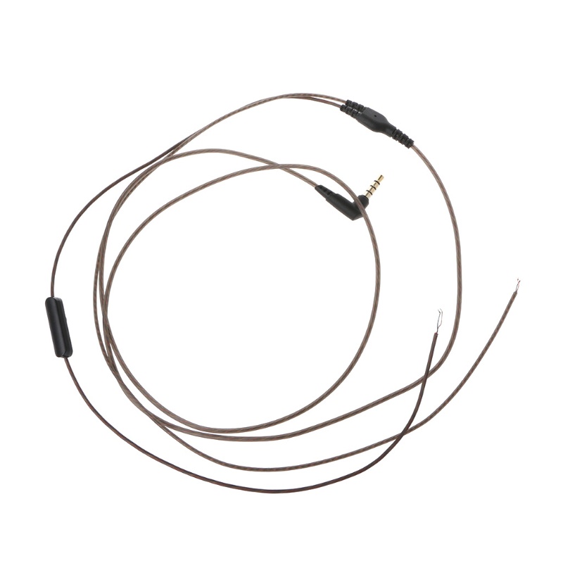 Bt Headphone Microphone Cable Cord 3.5mm Interface Suara Jernih Dengan Kontrol Volume Untuk Headset Gaming 1.2M Extension Cor