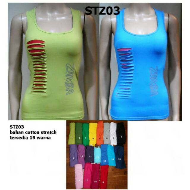 Tanktop zumba model sobek