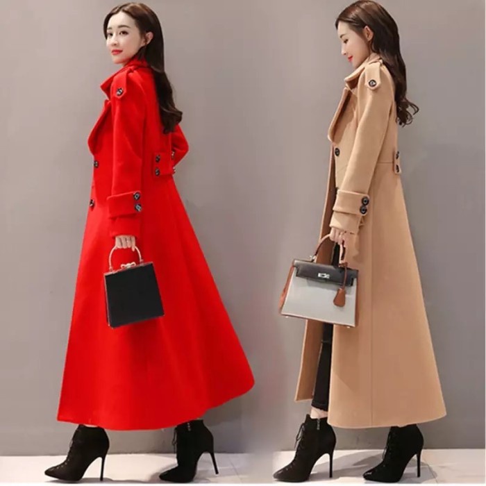 Coat Winter Korea Wanita Panjang Tebal untuk Musim Dingin