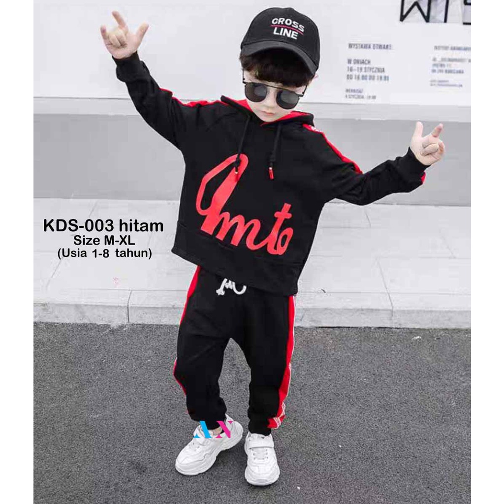 AA1 - Hoodie Fleece Anak unisex Cowo Cewe KDS-003