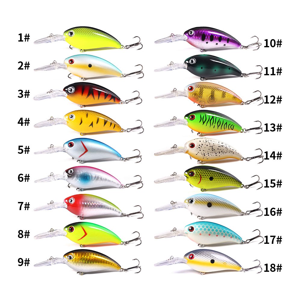 HENGJIA 1Pcs 10cm 14g Umpan Crankbait Pancing Minnow Swimbait Fishing Lure Ikan Bass Bait Tackle