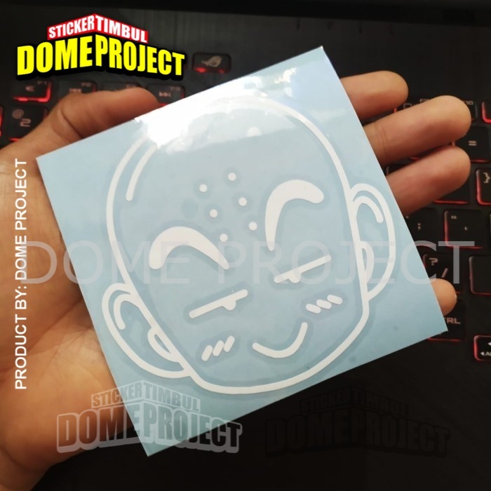 [BUY 3 GET 1] KURIRIN HEAD DRAGOBALL STIKER CUTTING AKSESORIES MOBIL