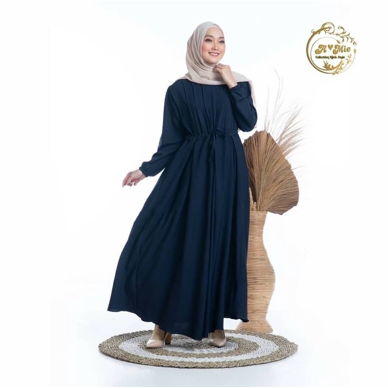 (DBY) GAMIS AMIELA REMPEL KERUT DAILY BUSUI DRESS MOSCREPE PREMIUM