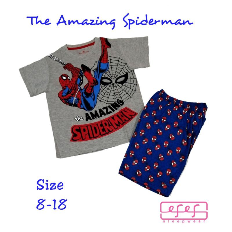 Setelan baju santai anak laki-laki Spiderman