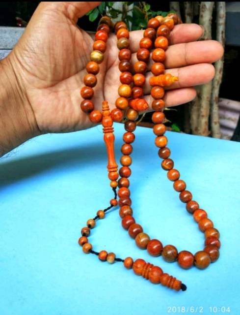Tasbih secang super 8mm tasbih galih secang tasbih kayu secang asli