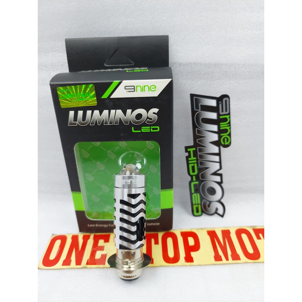 Lampu depan LED LUMINOS 2 in 1 dua warna H6 PNP Putih kuning