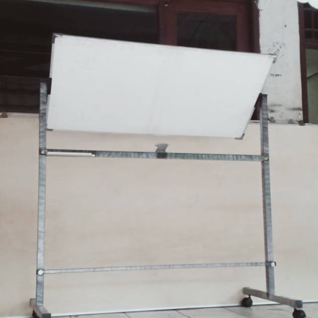 

papan tulis whiteboard standing double uk 60x120