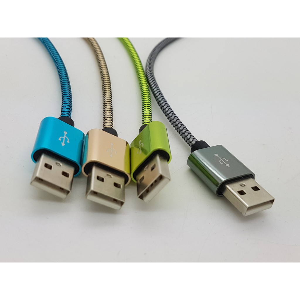 kabel micro usb kepala metal panjang 22cm / kabel power bank