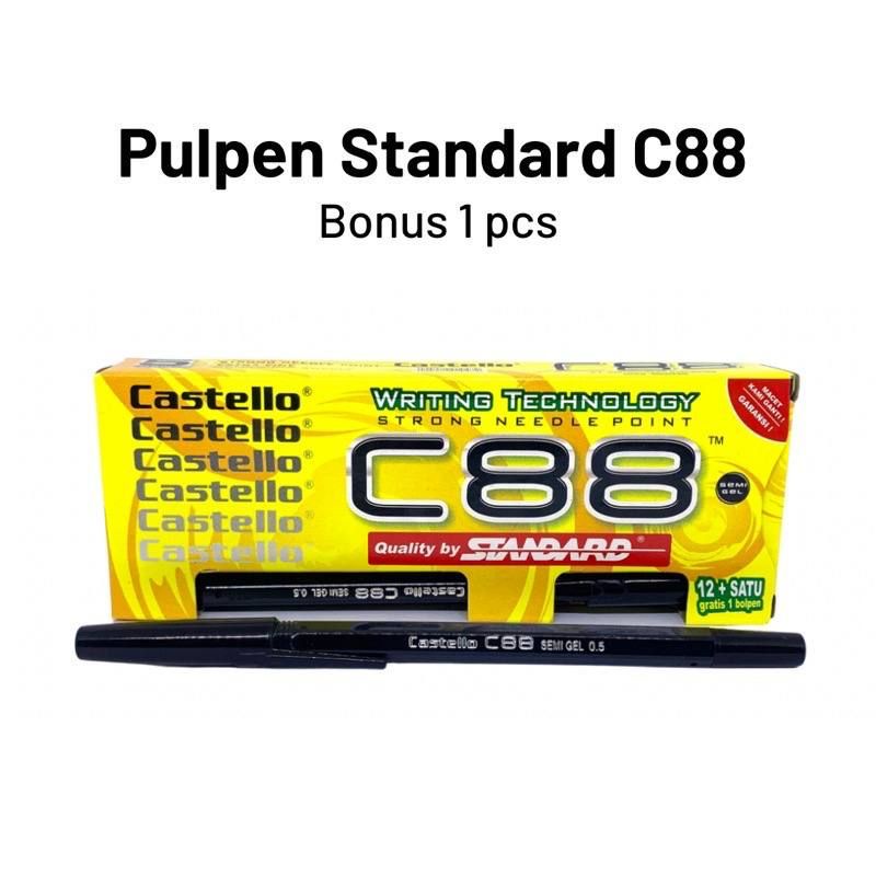 

Pulpen Standard Hitam C88 13pcs