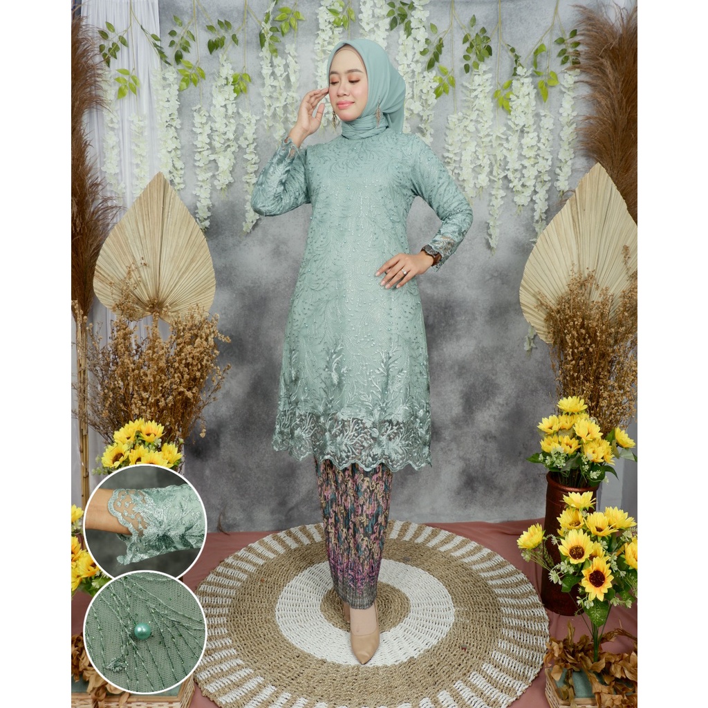 ADE&gt; TERPOPULER ! TUNIK TERBARU / BAJU KEBAYA MODERN / KEBAYA TILE KAYRA / KEBAYA PESTA KEKINIAN