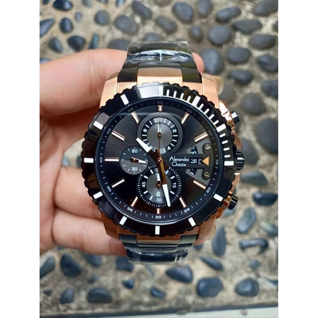 FASHION PRIA JAM TANGAN PRIA COWOK LAKI LAKI ANALOG ALEXANDRE CHRISTIE AC 6455 PRIA ORIGINAL Murah