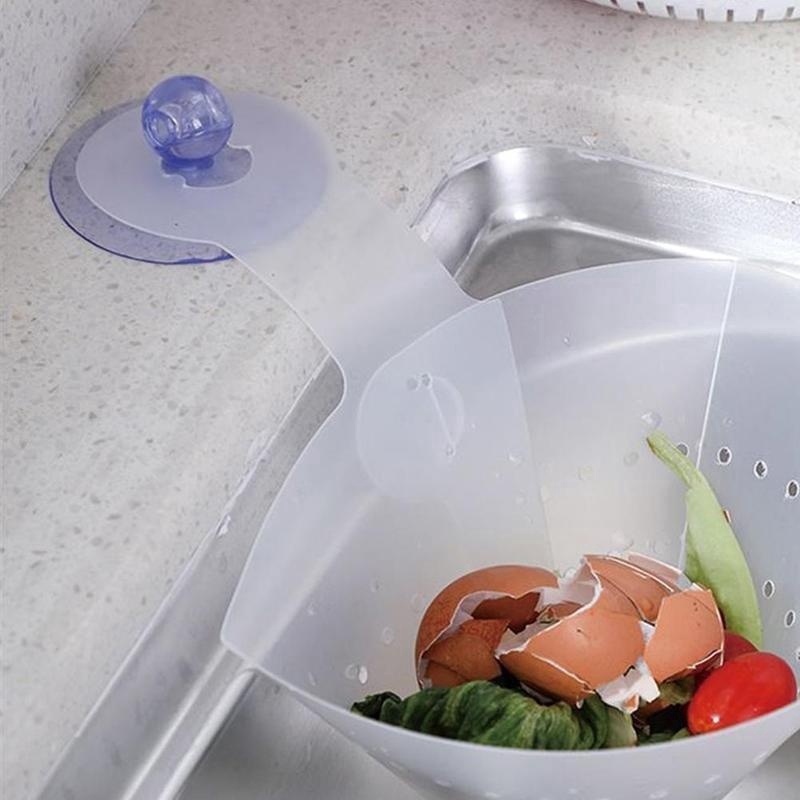 Foldable Filter Simple Sink Self-Standing Stopper Kitchen Anti-Blocking Device